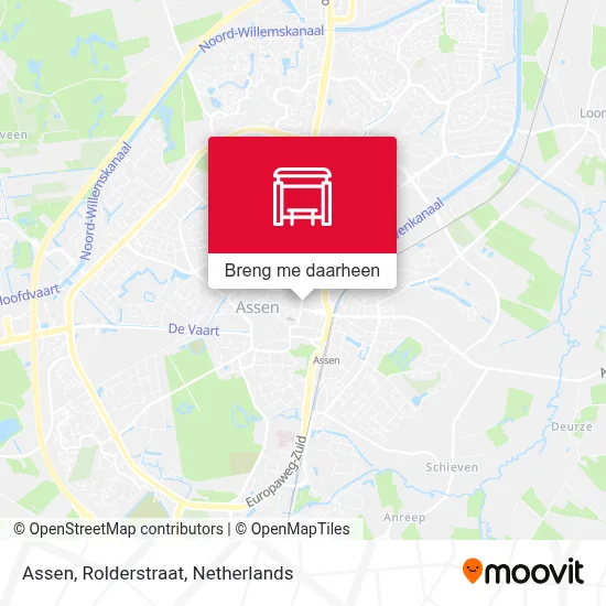 Assen, Rolderstraat kaart
