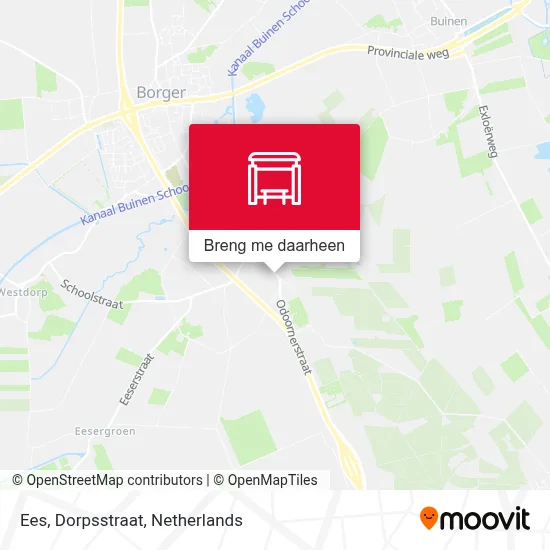 Ees, Dorpsstraat kaart