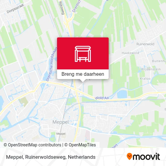 Meppel, Ruinerwoldseweg kaart