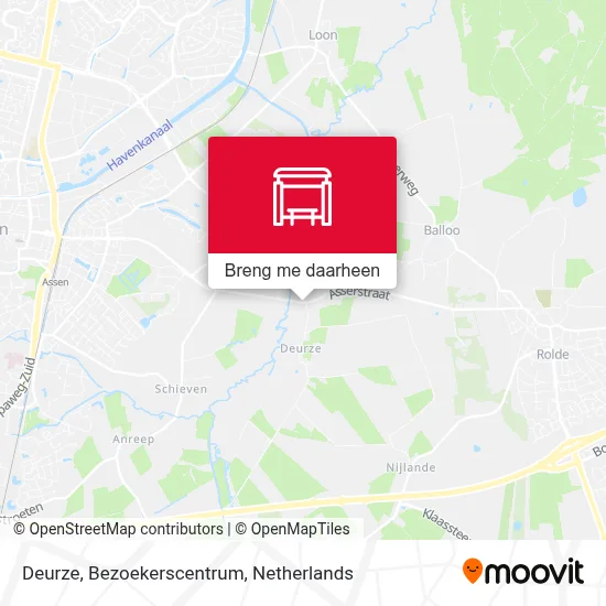 Deurze, Bezoekerscentrum kaart