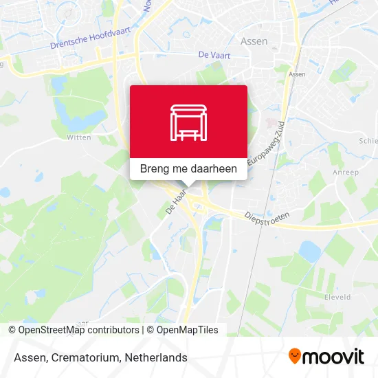Assen, Crematorium kaart