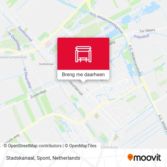 Stadskanaal, Spont kaart