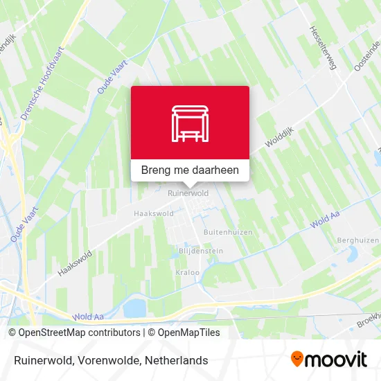 Ruinerwold, Vorenwolde kaart