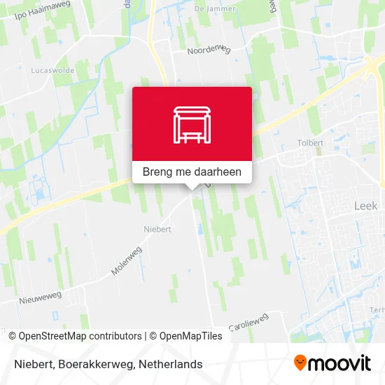 Niebert, Boerakkerweg kaart