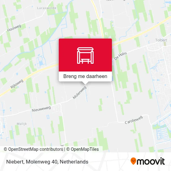Niebert, Molenweg 40 kaart
