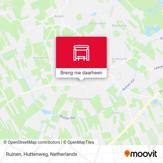 Ruinen, Huttenweg kaart