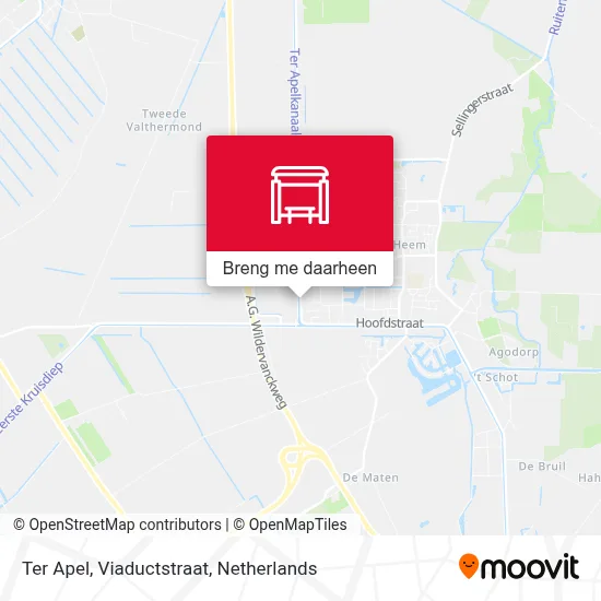 Ter Apel, Viaductstraat kaart