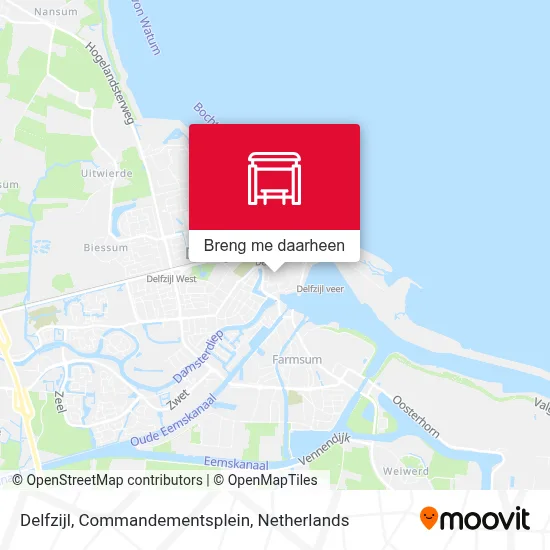 Delfzijl, Commandementsplein kaart
