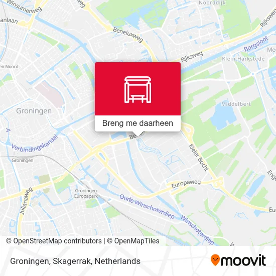 Groningen, Skagerrak kaart