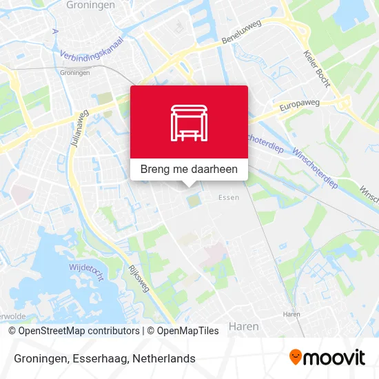 Groningen, Esserhaag kaart