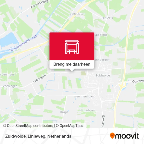 Zuidwolde, Linieweg kaart