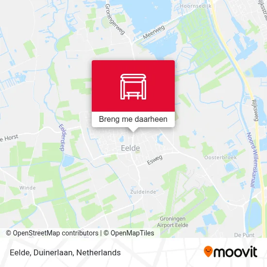 Eelde, Duinerlaan kaart