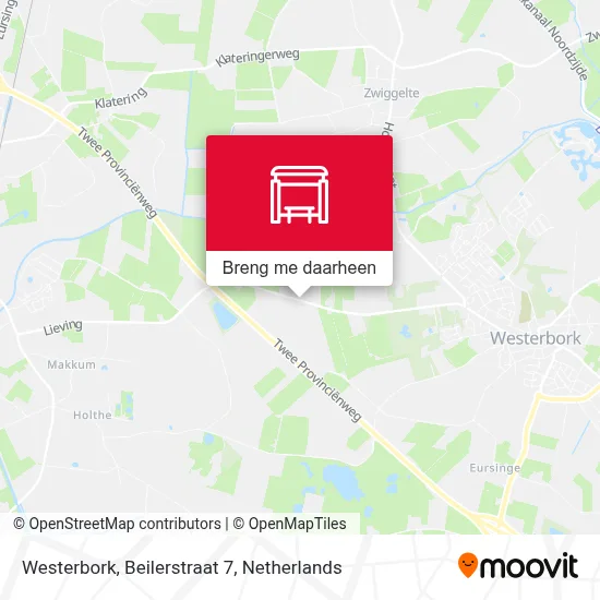 Westerbork, Beilerstraat 7 kaart
