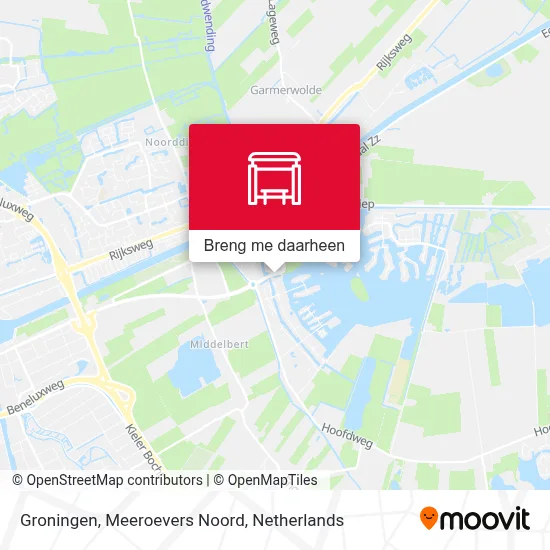 Groningen, Meeroevers Noord kaart