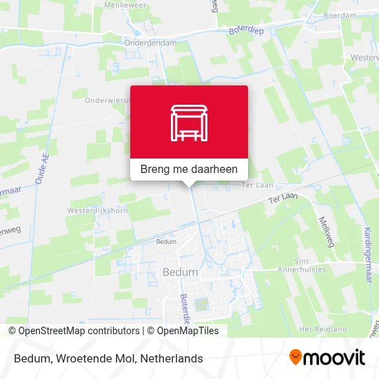 Bedum, Wroetende Mol kaart