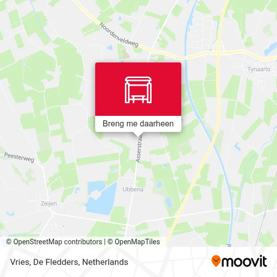 Vries, De Fledders kaart
