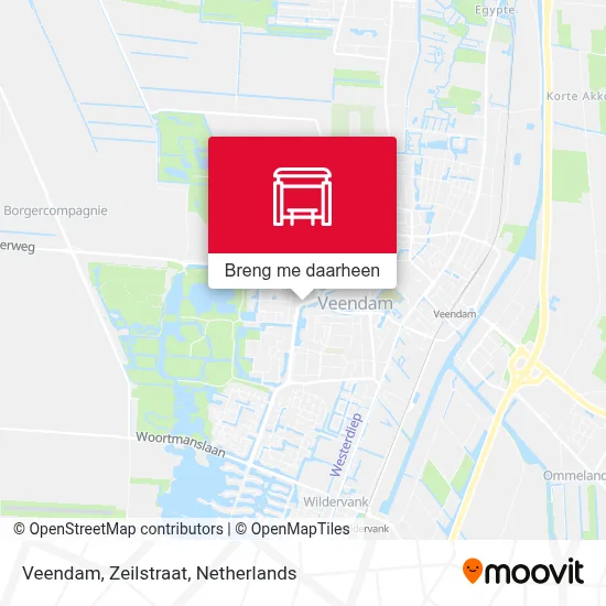 Veendam, Zeilstraat kaart