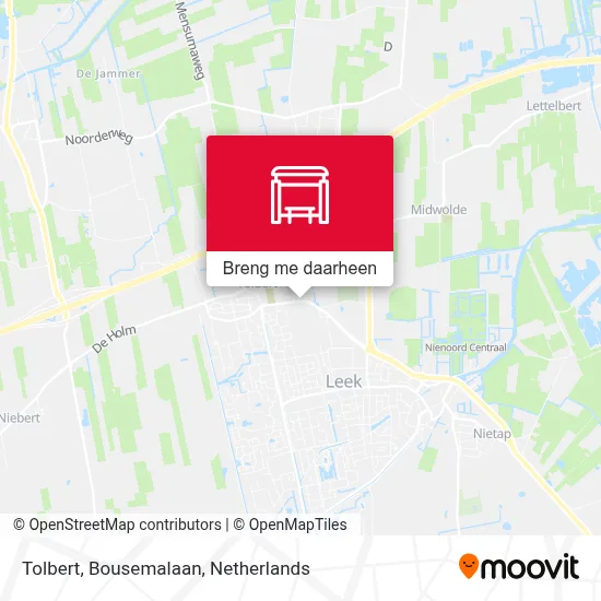 Tolbert, Bousemalaan kaart
