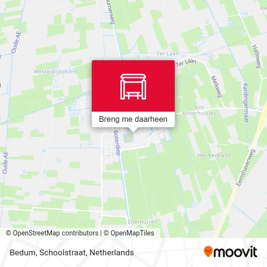 Bedum, Schoolstraat kaart
