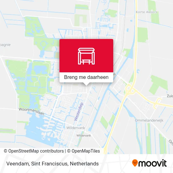 Veendam, Sint Franciscus kaart
