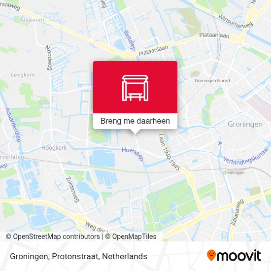Groningen, Protonstraat kaart