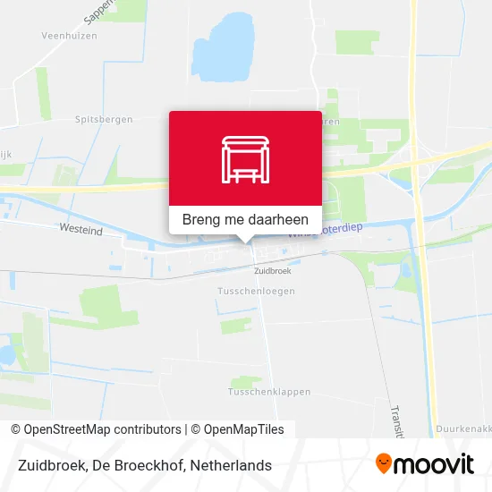 Zuidbroek, De Broeckhof kaart