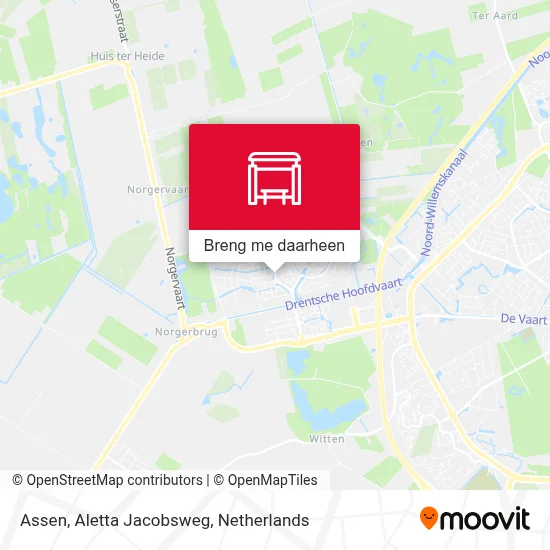 Assen, Aletta Jacobsweg kaart