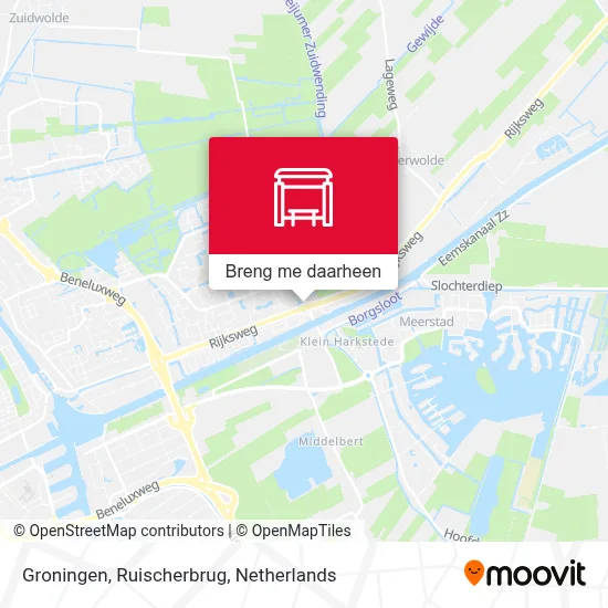 Groningen, Ruischerbrug kaart