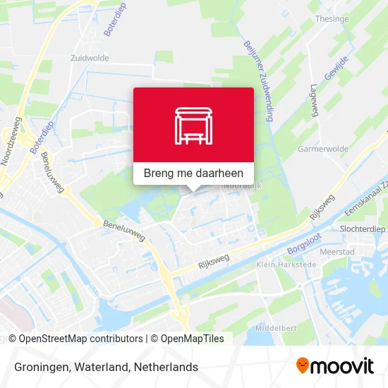 Groningen, Waterland kaart
