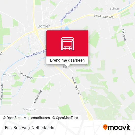 Ees, Boerweg kaart