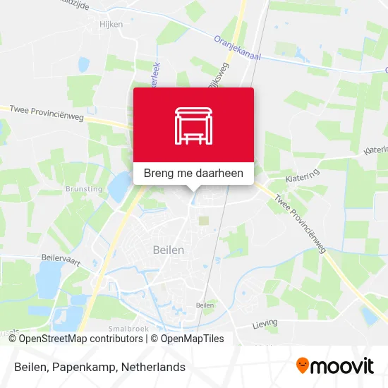 Beilen, Papenkamp kaart
