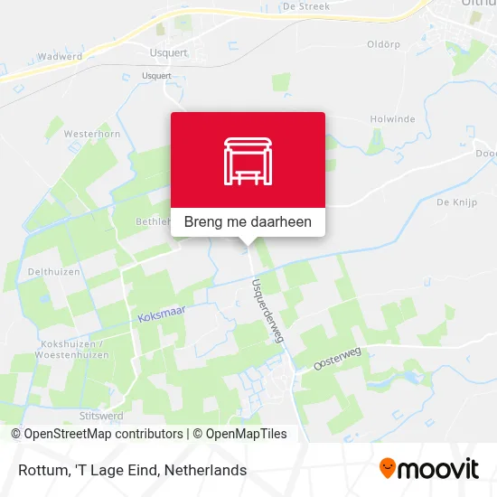 Rottum, 'T Lage Eind kaart