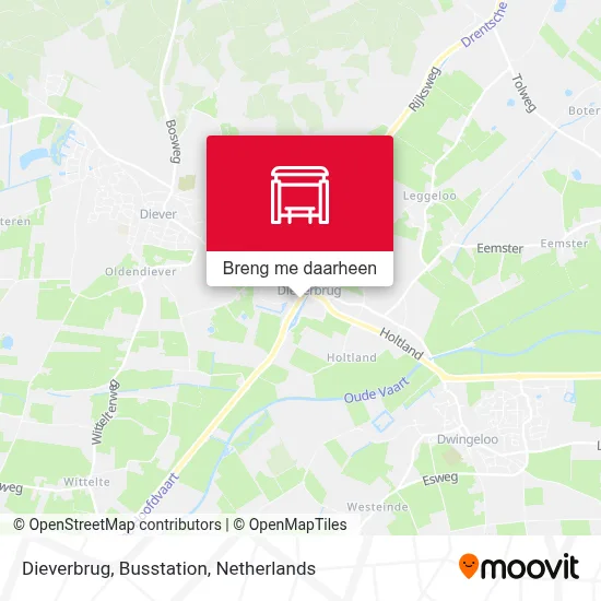 Dieverbrug, Busstation kaart