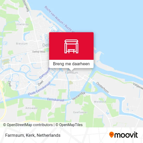 Farmsum, Kerk kaart