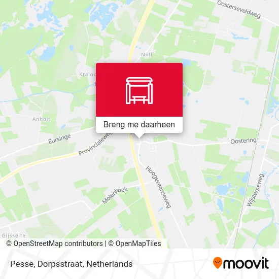 Pesse, Dorpsstraat kaart