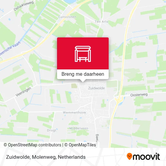 Zuidwolde, Molenweg kaart
