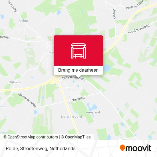 Rolde, Stroetenweg kaart