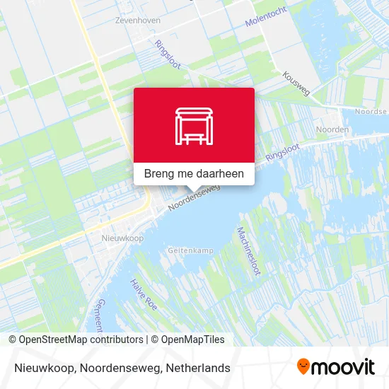 Nieuwkoop, Noordenseweg kaart