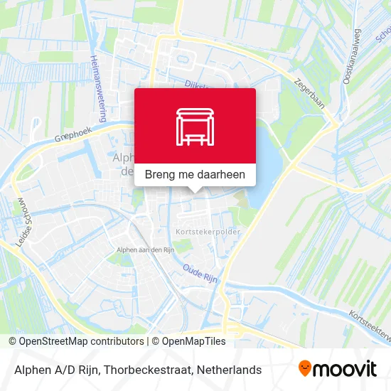 Alphen A / D Rijn, Thorbeckestraat kaart