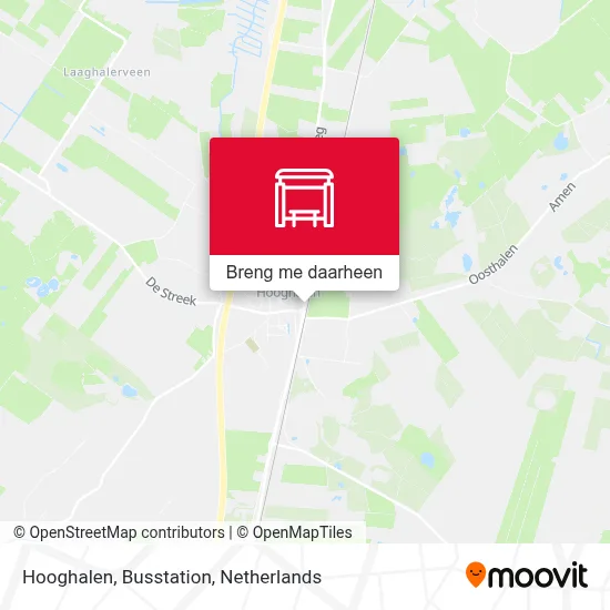 Hooghalen, Busstation kaart