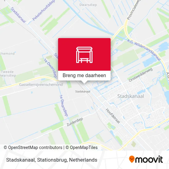 Stadskanaal, Stationsbrug kaart