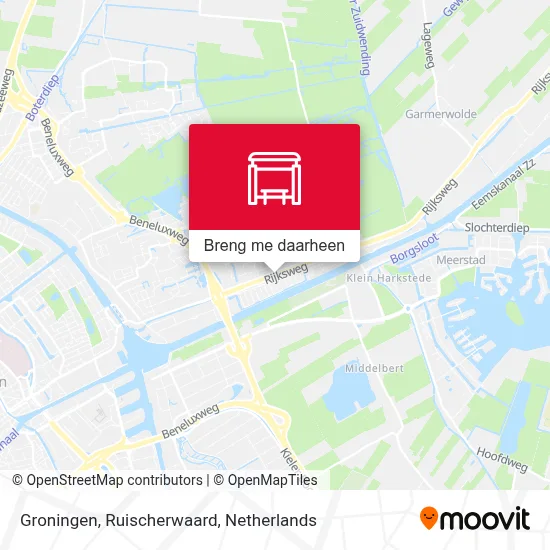 Groningen, Ruischerwaard kaart