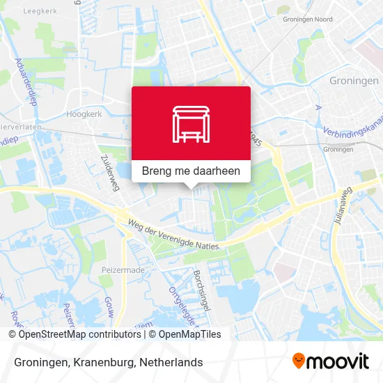 Groningen, Kranenburg kaart