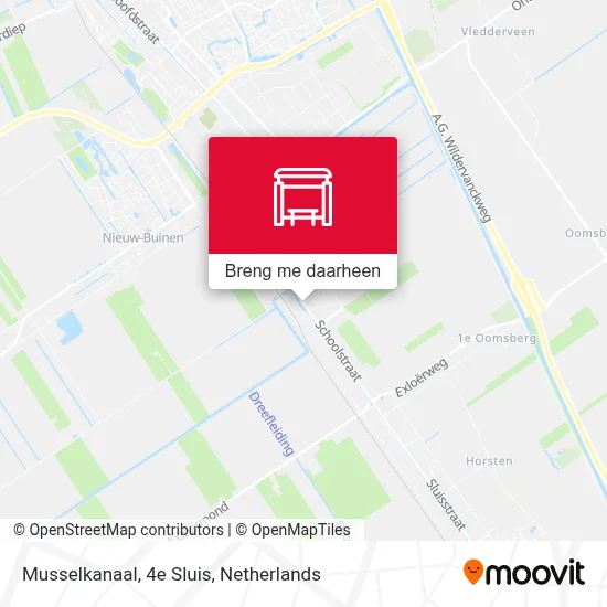 Musselkanaal, 4e Sluis kaart