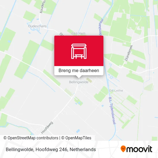 Bellingwolde, Hoofdweg 246 kaart