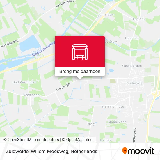 Zuidwolde, Willem Moesweg kaart