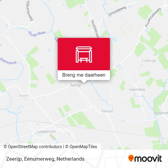 Zeerijp, Eenumerweg kaart