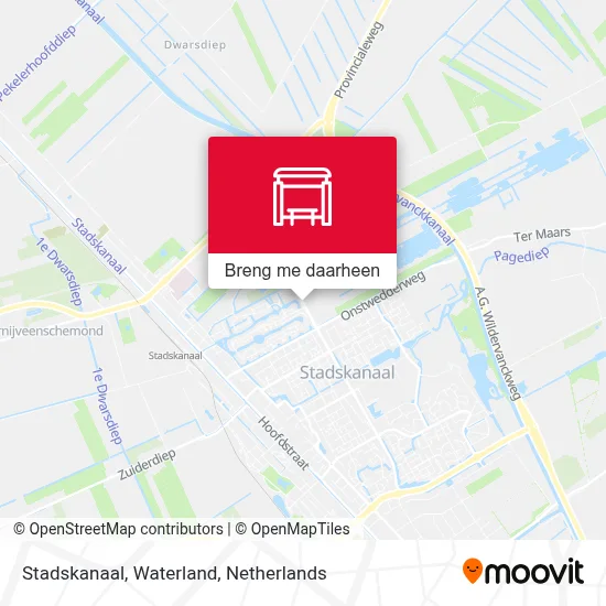 Stadskanaal, Waterland kaart