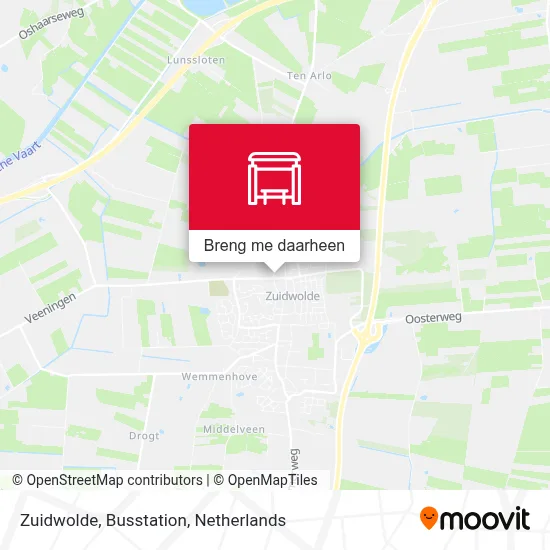 Zuidwolde, Busstation kaart