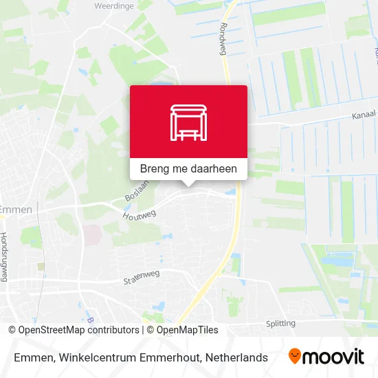 Emmen, Winkelcentrum Emmerhout kaart